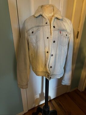 Levi's Light Blue Sherpa-Lined Denim Jacket